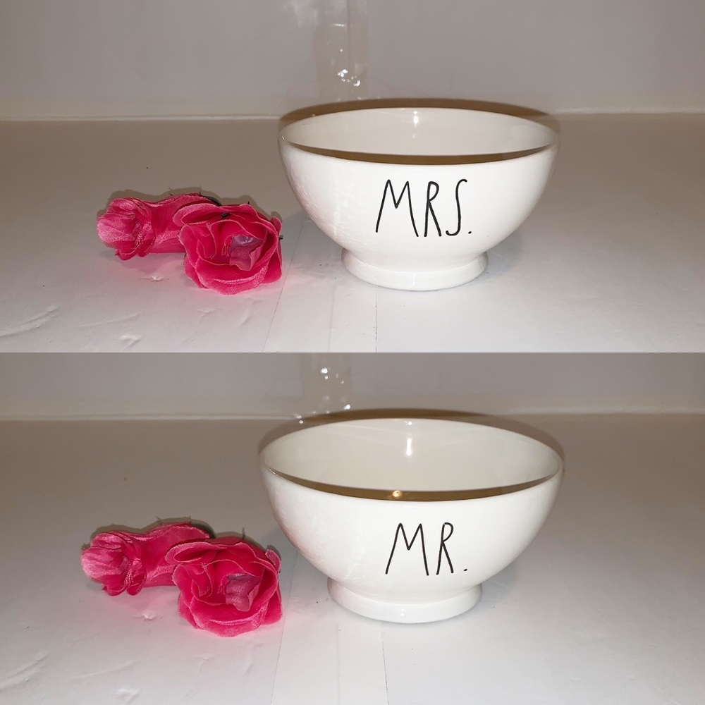 NWT Rae Dunn “MR. & MRS.” Bowl Set